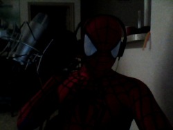 themrcreepypasta:  sound editing today as Spider-man because