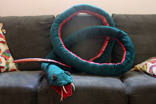 I MADE A FOUR-METRE LONG SNAKE PUPPET.Because when a friend comes to you and says: “hey, 