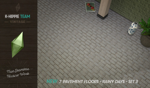 NEW RELEASE !7 PAVEMENT FLOORS - RAINY DAYS - SET 3This series is absolutely eery. Geometric forms t