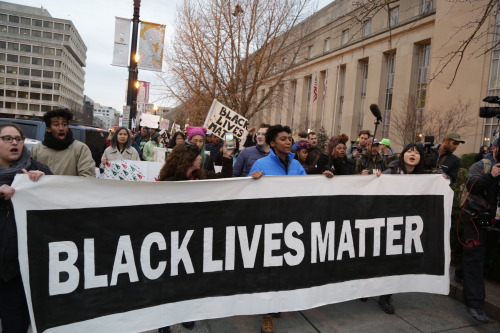 the-movemnt:26 stunning photos show Black Lives Matter protesters making waves at the inaugurationfo