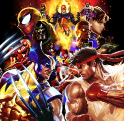 gameraddictions:  promo art Marvel vs Capcom