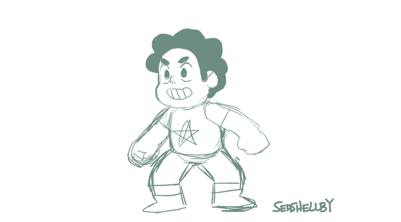 seashellbyart:  just another really fast animation test. 14 frames steven’s a quartz,