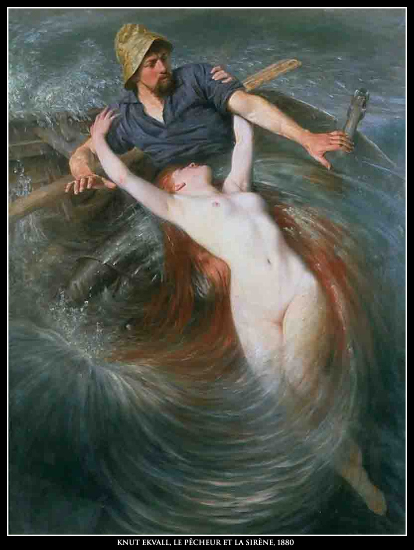 adhemarpo:  Knut Ekvall - Le pêcheur et la sirène (1880)