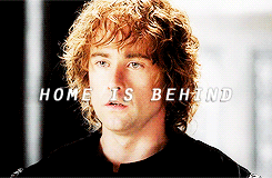 lindir:lotr meme: eight scenes (2/8) → Pippin’s Song“Home is behind, the world ahead, and ther