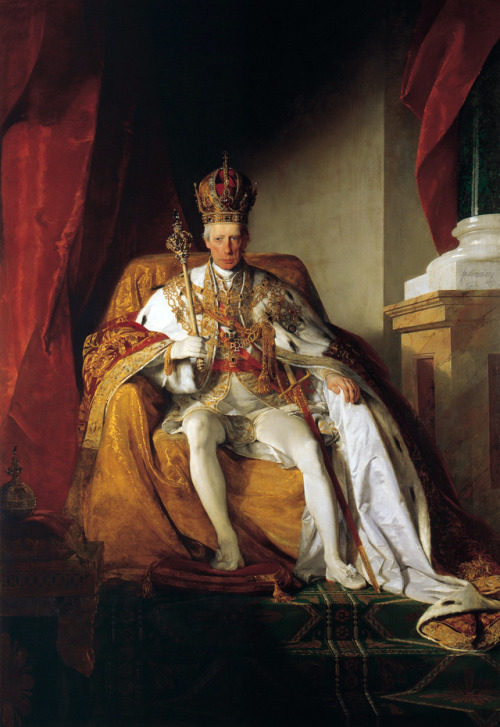 Friedrich von Amerling (1803–1887) Emperor Franz II. of Austria (1768-1835) wearing the Austrians im