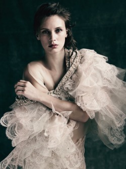 vanityfair:  Ultra Marine | V.F. Spotlights Model-Turned-Actress Marine Vacth Photograph by Paolo Roversi. 