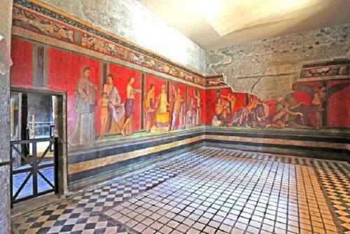 historyarchaeologyartefacts:Villa of the Mysteries, now accessible again after two years of restorat