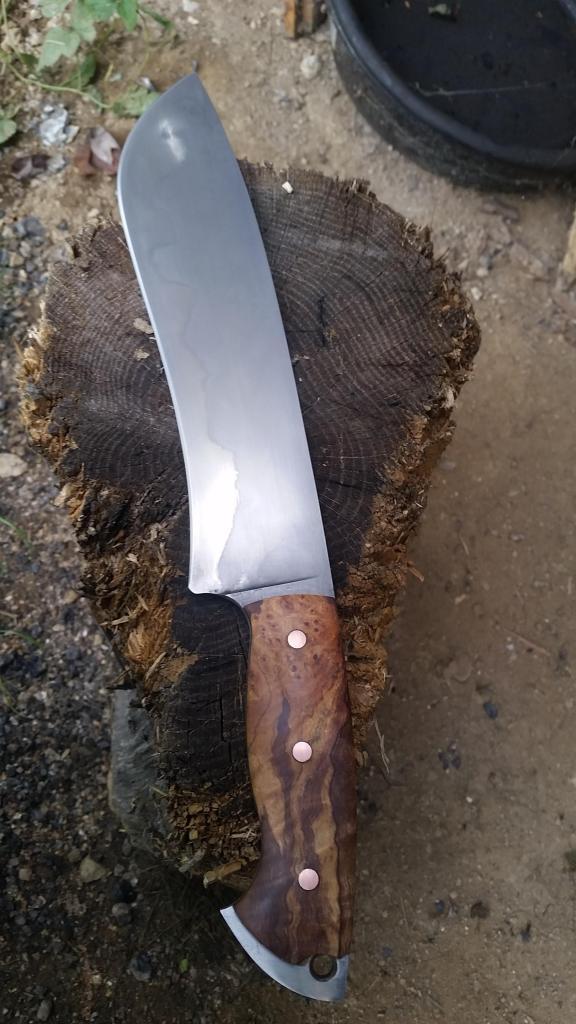 knifepics:  Custom choppers/camp knives