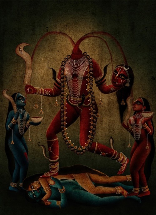 arjuna-vallabha:Chinnamasta by Avinab Mukherjee