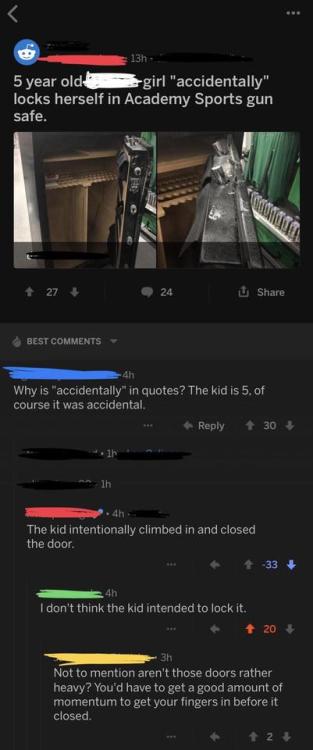 memehumor:Redditor doesn’t understand the concept of accidents