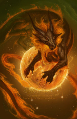 dailydragons:  Zodiac Dragon . Leo by Christina
