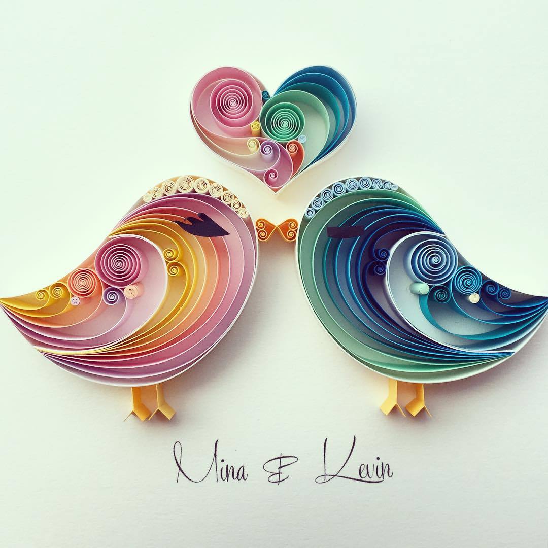 wordsnquotes:  Whimsical Quilled Paper Designs by Sena Runa Istanbul-based artist