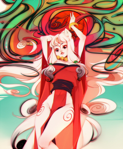 sootysheepart:    Humanoid Amaterasu from Okami for my Patreon!     [Patreon]   [Twitter]  saw it on your twitter already, love it hope you find people intrested in getting it as a print !