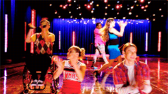 atsecondsight:Every Glee song ever ↳On Our Way