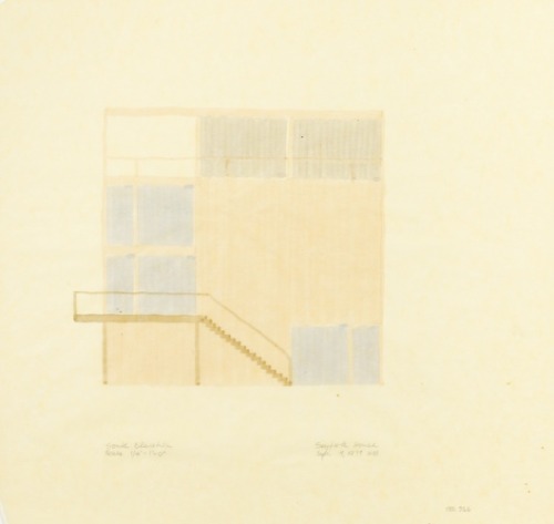 Theodore H. and Sally D. Seyfarth House, North Barrington, Illinois, Elevation, Hammond, Beeby and B