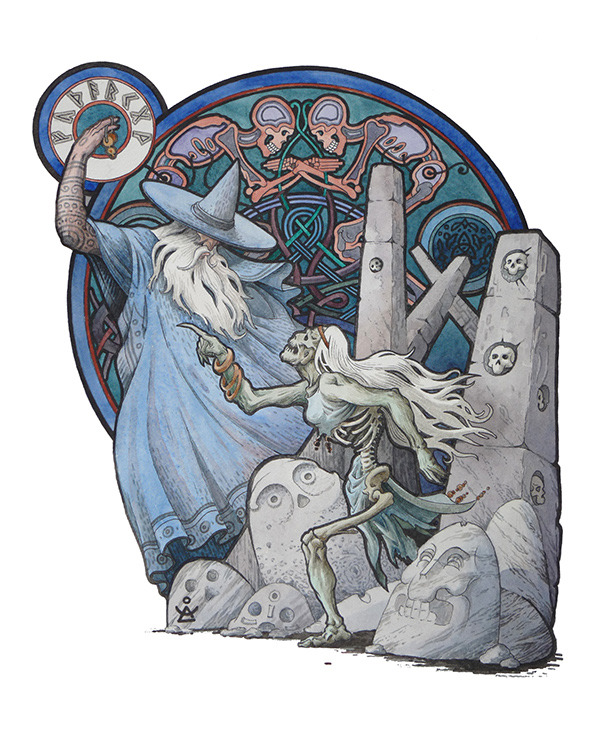 filbypott:  hedendom:  Illustrations for the book “Myths and Legends of Scandinavia”
