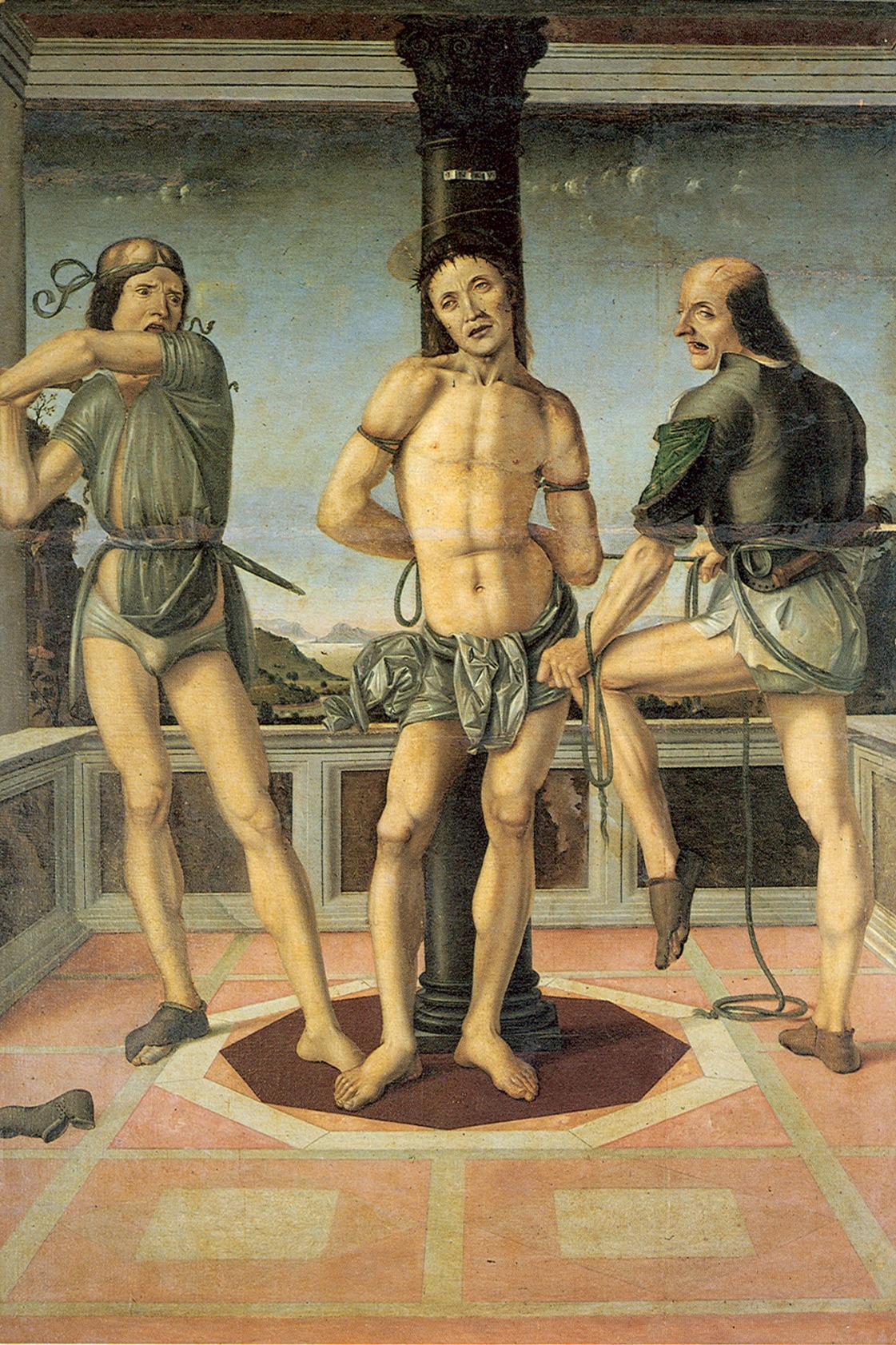   Pietro di Galeotto (about 1450 - 1483) Flagellazione di Cristo (Flagellation of