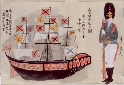 Japanese sketches of Nikolai Rezanov’s ambassadorial mission to the Tokugawa Shogunate on beha