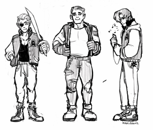 The Only Sport I Like Is BLOODRUSH ‼️🩸‼️ Some Messy Sketches Of Some Cool Kiddos