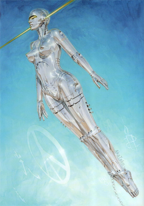 Too chrome for this planet.Hajime Sorayama&rsquo;s &ldquo;Robot Catalogue&rdquo; book includes many 
