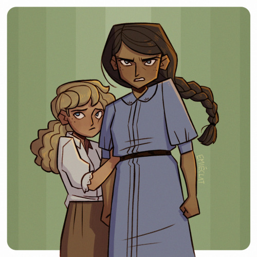 emieclat:WHEW i finally got around to colouring this. this might be my only THG art that isn’t