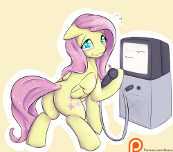 alasou:  Dare: karaoke She can sing, but it wouldn’t be fun for her…   x3 Aww, poor Flutters &lt;3