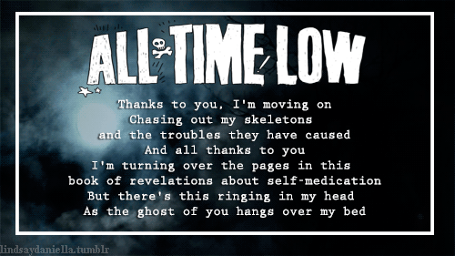 lindsaydaniella:  Thanks to you, I'm not myself I'm all strung out, that much is
