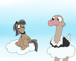 askinkcross: ostrich-was-here:   Mwooo. “Hello. They said I couldn’t fly.  So I improvised.” @askinkcross   Omg this is so cute! Thank you so much for making this I love it so much!!! Would you like this to go towards my contest? C:  x3