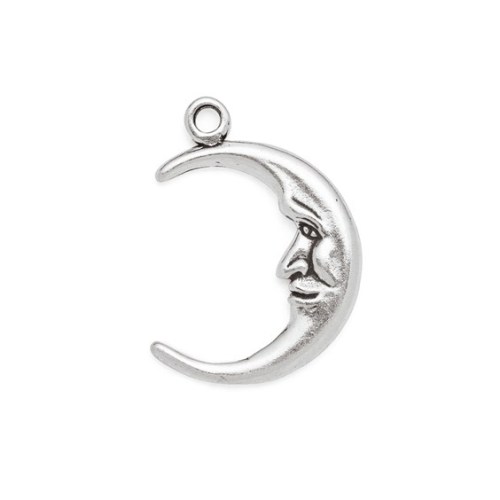 Silver Moon Charm