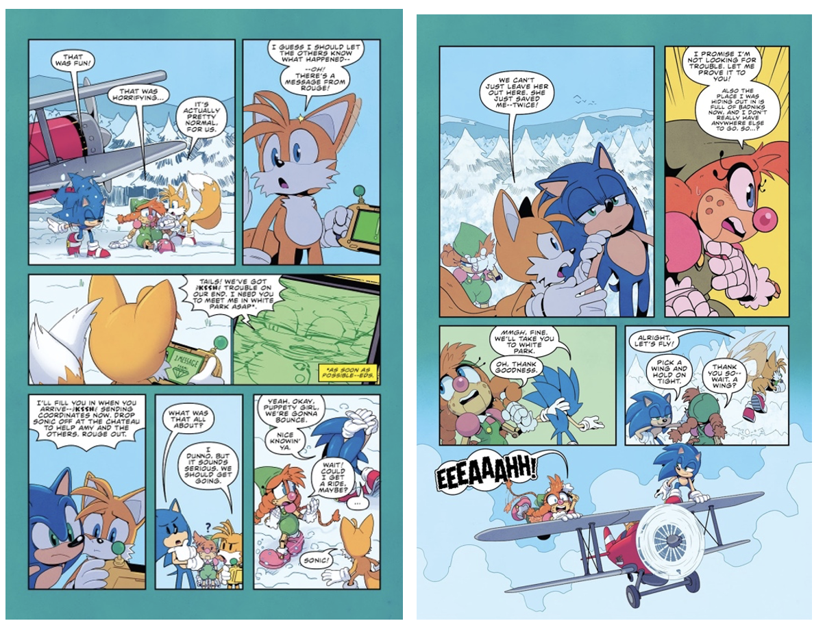 Sonic IDW Excerpt  Sonic & Knuckles Vs Neo Metal Sonic 