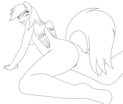 chowdie: Testing out a dumb pose i thought of Starring Rainbow dash 