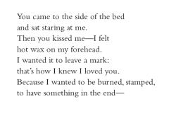 gnossienne: Louise Glück, from The Encounter