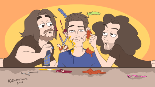  “You fucking like that?” Arin whispered as his dear friend Ross’ ear snippity sni