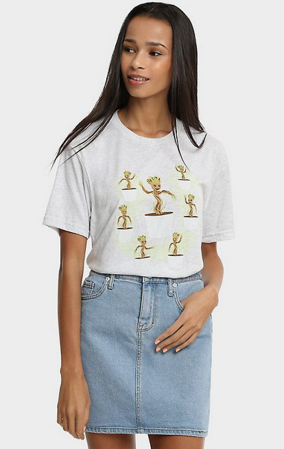 Her Universe Groot top now available at HerUniverse.com and the Disney Parks!