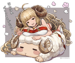 sexywittlecutekittens:  Pixiv  Sheep girls!