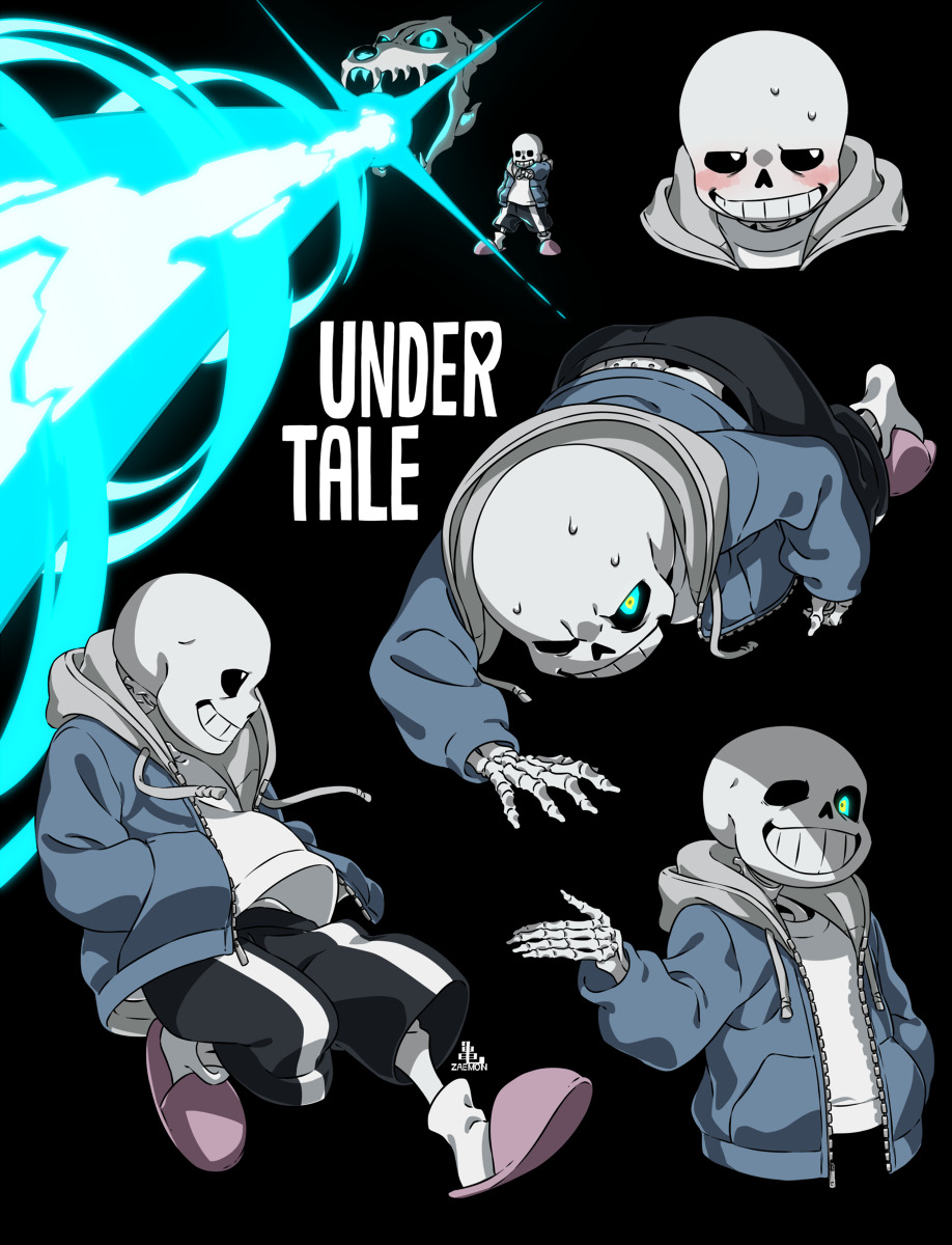 sans (undertale) drawn by sakekuzu_no_ame