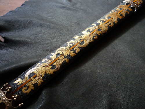 dbkcustomscabbards:Albion Svante 15th century medieval sword &amp; DBK scabbard.