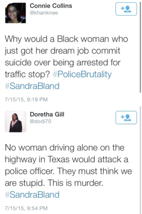 krxs10:  !!!!!!!! ATTENTION !!!!!!!!!Illinois Woman Who Drove To Texas For New Job Found Hanging/Dead In Jail Cell 3 Days LaterSandra Bland died in police custody this past Monday. Visiting Texas from Chicago to interview for a college job at her alma