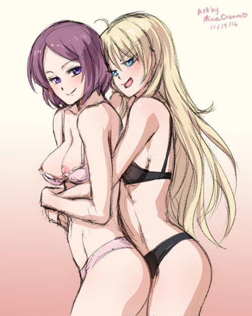 XXX Daily Sketch - New Game! Rin and Kou  Commission photo