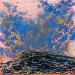 transistoradio:  Mary Armstrong (b.1950), Giotto’s Blue Wave #1 (2013), oil and wax on panel, 30.5 × 30.5 cm. Via Artsy; see also, the artist’s website. 