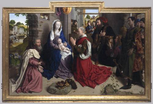 Hugo van der Goes (Ghent c. 1430/1440 – Auderghem 1482); Monforte Altarpiece, c. 1470, Oil on wood, 247 x 150 cm, Staatliche Museen, Berlin 