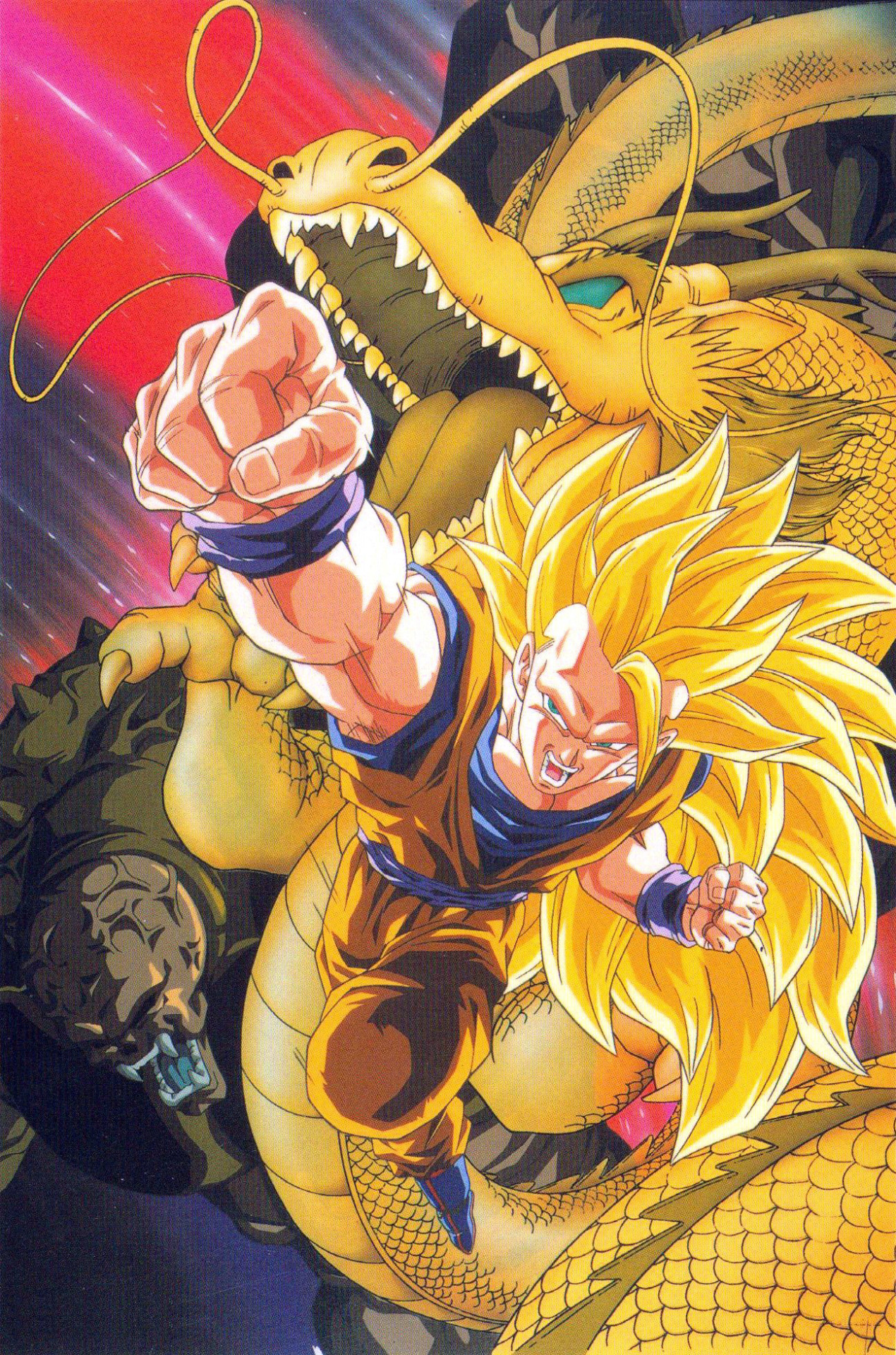 80s 90s Dragon Ball Art Textless Poster Art For The 13th Dragon Ball Z