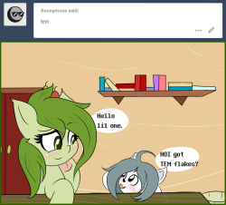 ask-laichi:askflowertheplantponi:III think i seen her somewhere… “We need to start collecting them for the winter!” (≧∇≦)/* Huehuehue. An intermission before part two of the flying comic. X3&gt;w&lt;!
