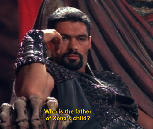 musingsofaraven:xenagabrielle-af-blog:only on Xena will an episode trailer that asks “Who is t