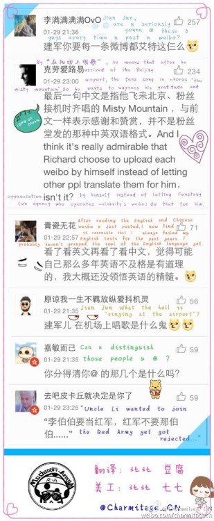 Richard Armitage had a Sina Weibo ID and tried to communicate with his fans in Chinese&hellip;so