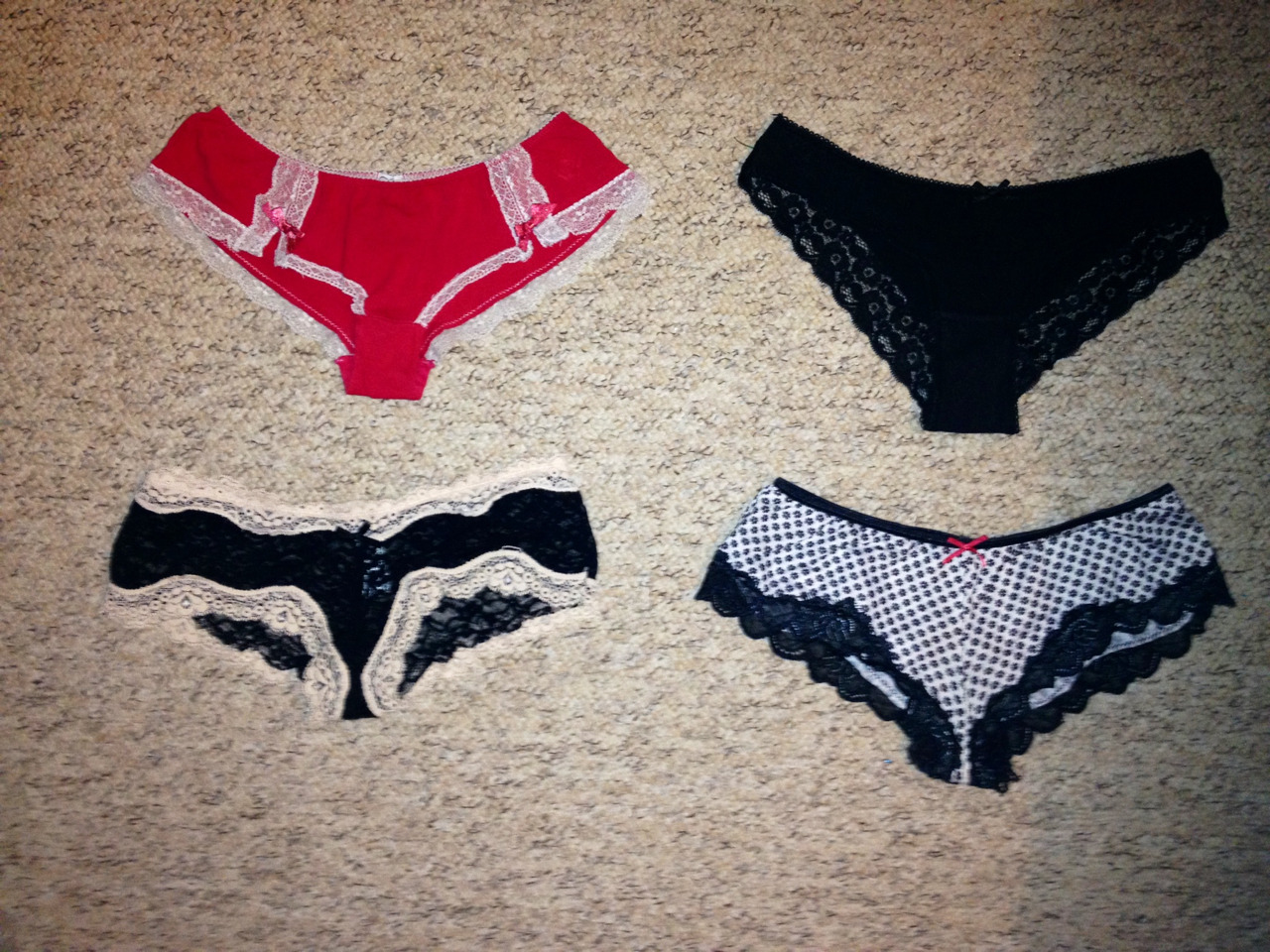freakyfivemins:  I need some help, what underwear should I wear to have sex in? Please