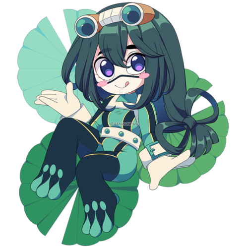 sugaryrainbow:  Kicks Depression™️ in the knees so I can work on Con Prep. These will be acrylic charms sold at FanimeCon, A-kon 29, & Metrocon! Twitter | Tip Jar ✨  love Tsuyu <3