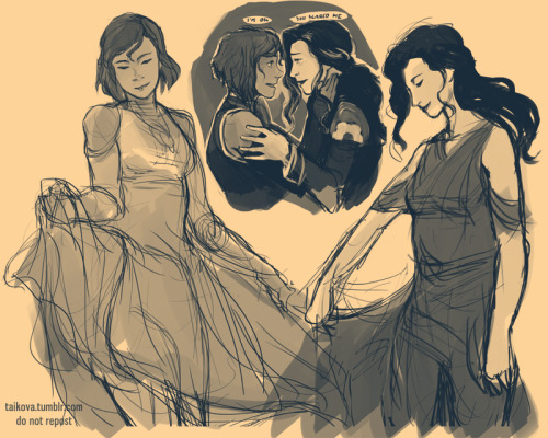 taikova:doodles! looking for their new dresses for the zhurrick wedding party and doing obligatory w