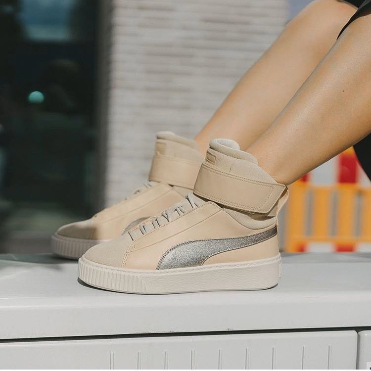 puma basket platform mid up