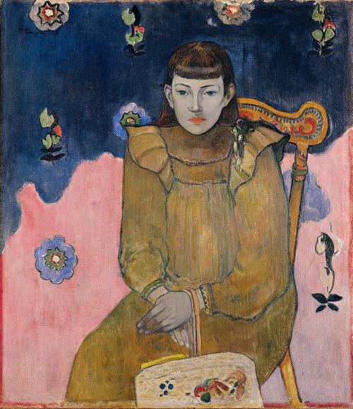 Portrait of a Young Woman: Vaïte (Jeanne) GoupilPaul Gauguin (French; 1848–1903)1896Oil on canvasOrd
